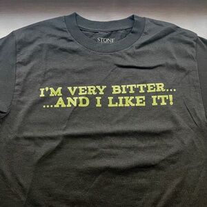 Stone Brewing “Very Bitter” RUINATION Tee MEN’S SMALL Black (new old stock)